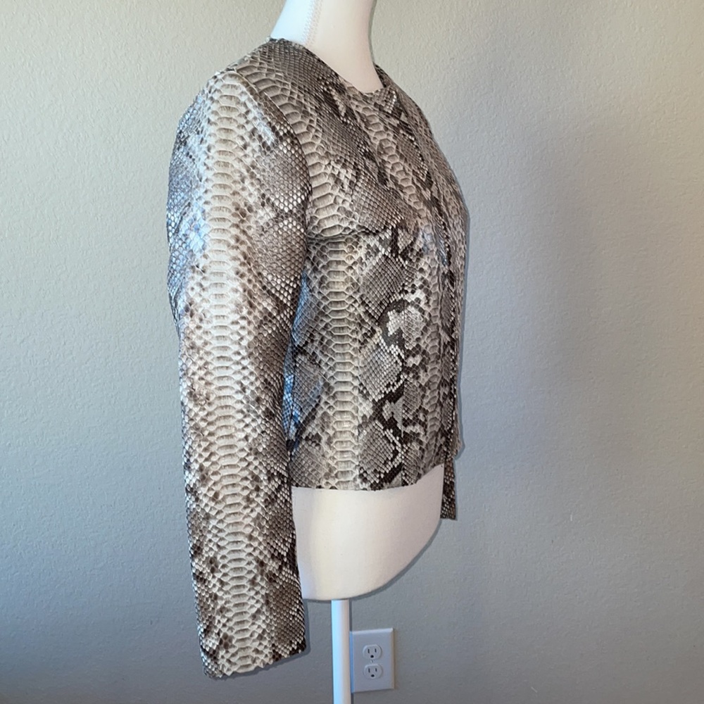 Python Genuine Leather Jacket Size Small - image 4